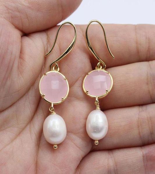 guaiguai jewelry natural pink glass crystal white rice pearl gold plated hook earrings handmade for girls4040245, Silver
guaiguai jewelry natural pink glass crystal white rice pearl gold plated hook earrings handmade for girls4040245, Silver