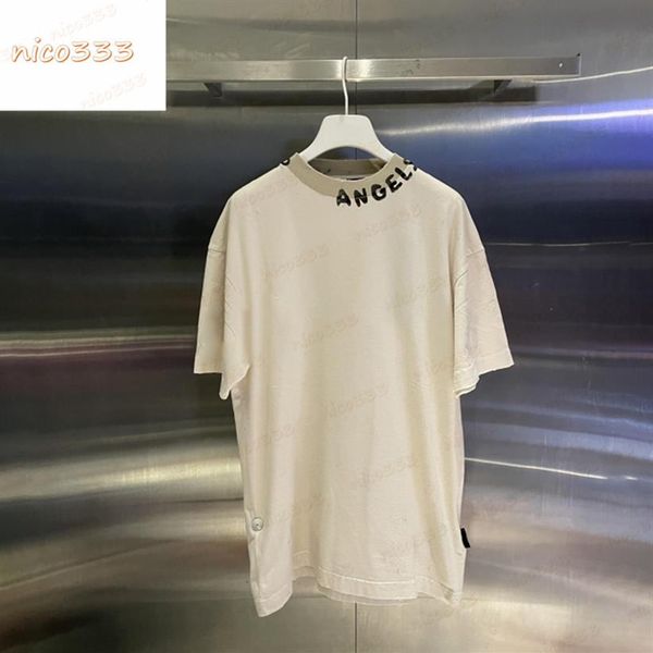 23ss new neckline letters round neck cotton loose black white street versatile mens women spring summer short sleeve t shirt2478, White;black
23ss new neckline letters round neck cotton loose black white street versatile mens women spring summer short sleeve t shirt2478, White;black