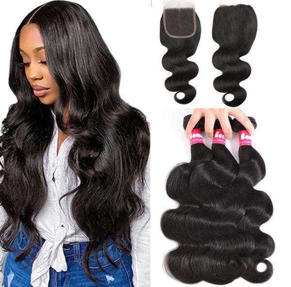 28 30inch mink brazilian hairs bundles with 3pcs body wave straight hair 4x4 lace closure unprocessed remy human hair weave8713810, Black
28 30inch mink brazilian hairs bundles with 3pcs body wave straight hair 4x4 lace closure unprocessed remy human hair weave8713810, Black