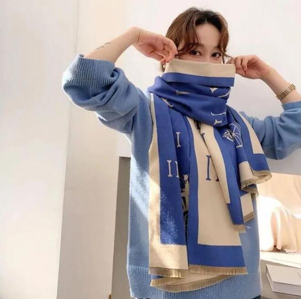 Style Scarf Hijab Echarpe Six Letter Cashmere Designer Soft Woolen Scarf Shawl Portable Warmth Thickening Plaid Sofa designer scarf
Style Scarf Hijab Echarpe Six Letter Cashmere Designer Soft Woolen Scarf Shawl Portable Warmth Thickening Plaid Sofa designer scarf
