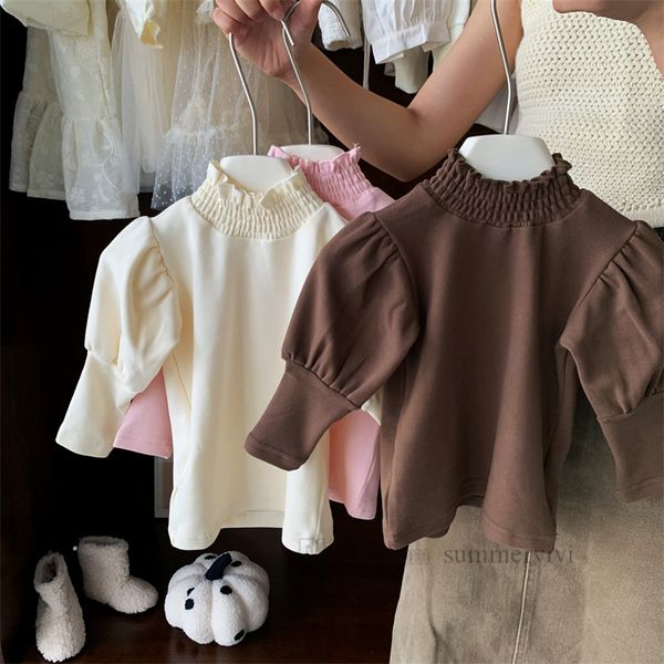 2023 autumn girls t-shirt kids ruffle collar puff sleeve pure color princess children all-matching clothes z3498v, Blue
2023 autumn girls t-shirt kids ruffle collar puff sleeve pure color princess children all-matching clothes z3498v, Blue