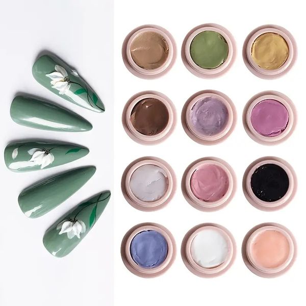 12-piece 3d sculpture gel carving gels nail polish kit - diy nail art & flowers carving for easy nail design
12-piece 3d sculpture gel carving gels nail polish kit - diy nail art & flowers carving for easy nail design