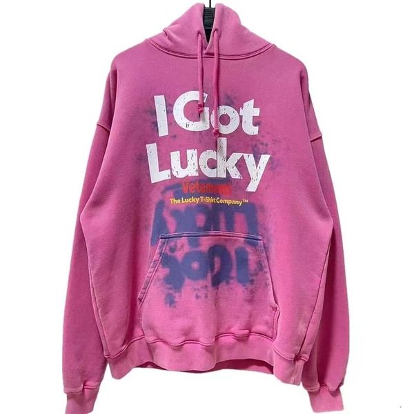 men's hoodies sweatshirts oversized 2023fw washed pink vetements hoodie men women i did nothing just got lucky vintage hooded long slee, Black
men's hoodies sweatshirts oversized 2023fw washed pink vetements hoodie men women i did nothing just got lucky vintage hooded long slee, Black