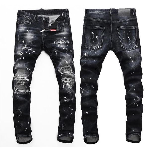 men's jeans european nightclub style brand black italy luxury men denim trousers patchwork slim letter pencil pants for251i, Blue
men's jeans european nightclub style brand black italy luxury men denim trousers patchwork slim letter pencil pants for251i, Blue