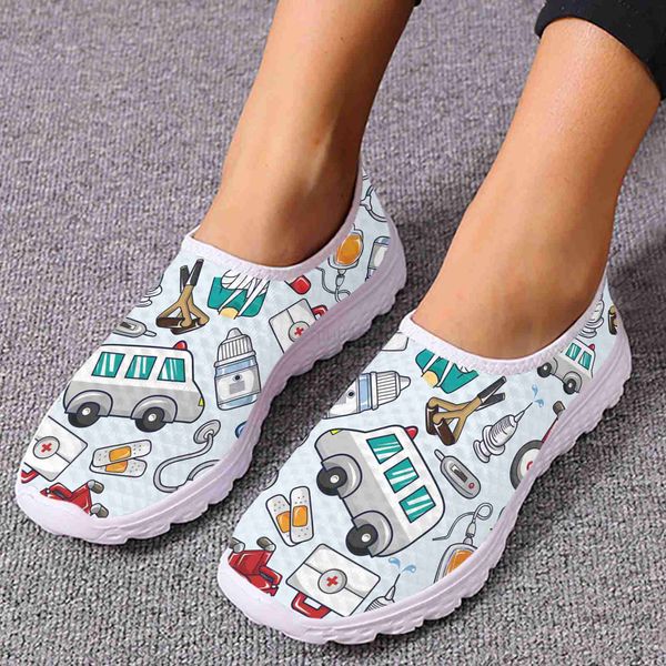 dress shoes instantarts trendy ambulance medical box printing lightweight breathable summer shoes soft sole nurse shoes walking shoes, Black
dress shoes instantarts trendy ambulance medical box printing lightweight breathable summer shoes soft sole nurse shoes walking shoes, Black