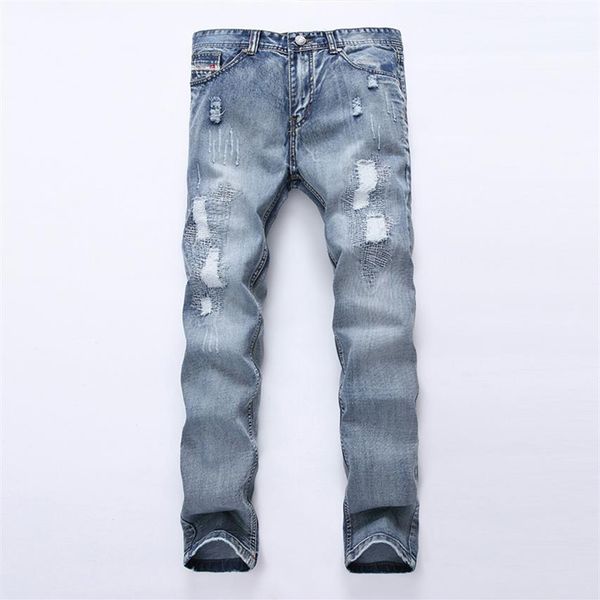 men's jeans ripped hip-hop men trousers street skinny denim pants fashion casual dropship for male219s, Blue
men's jeans ripped hip-hop men trousers street skinny denim pants fashion casual dropship for male219s, Blue