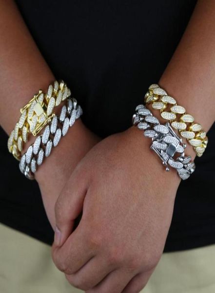 1 new fashion white gold 18mm classic cuban link chain iced out bling pulseira cz bracelet for women mens hiphop jewelry gift1721242, Black
1 new fashion white gold 18mm classic cuban link chain iced out bling pulseira cz bracelet for women mens hiphop jewelry gift1721242, Black
