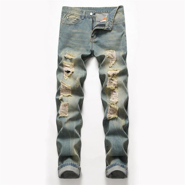 men's jeans 2021 men casual hole slim straight pleated biker pants male denim mens plus size 42319c, Blue
men's jeans 2021 men casual hole slim straight pleated biker pants male denim mens plus size 42319c, Blue