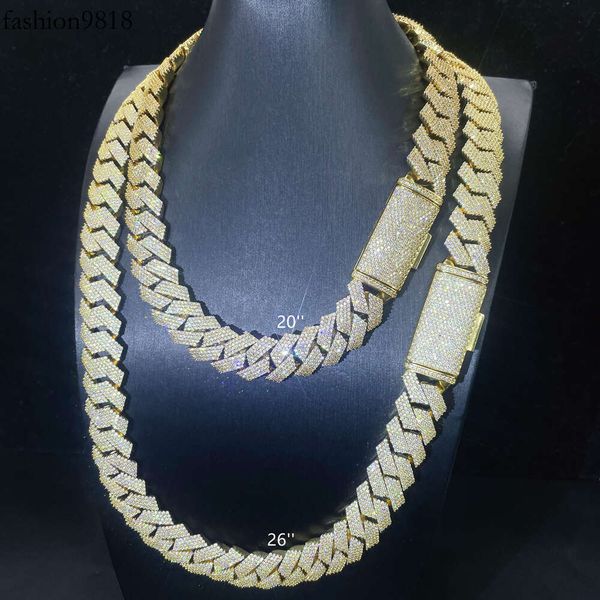 3row or 4row diamond 18mm 20mm width moissanite cuban link chain s iced out cuban necklace diamond hip hop necklace, Silver
3row or 4row diamond 18mm 20mm width moissanite cuban link chain s iced out cuban necklace diamond hip hop necklace, Silver