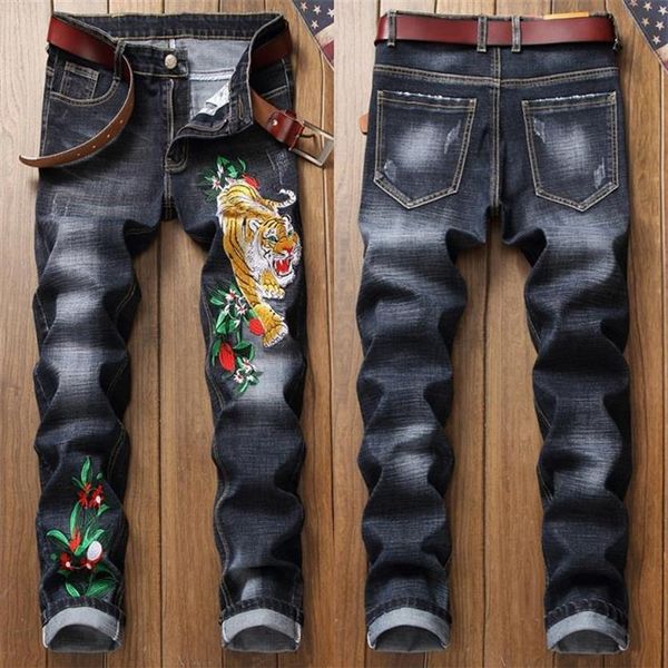 male jean hole badge embroidery style denim trousers pants fashion men's casual slim patch jeans drop torn ripped man202j, Blue
male jean hole badge embroidery style denim trousers pants fashion men's casual slim patch jeans drop torn ripped man202j, Blue