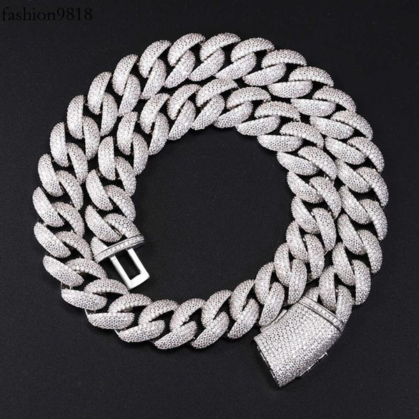 fashion design 17mm wide iced out 4rows moissanite diamond sier cuban link necklace/bracelet chain for rapper hiphop jewelry, Silver
fashion design 17mm wide iced out 4rows moissanite diamond sier cuban link necklace/bracelet chain for rapper hiphop jewelry, Silver