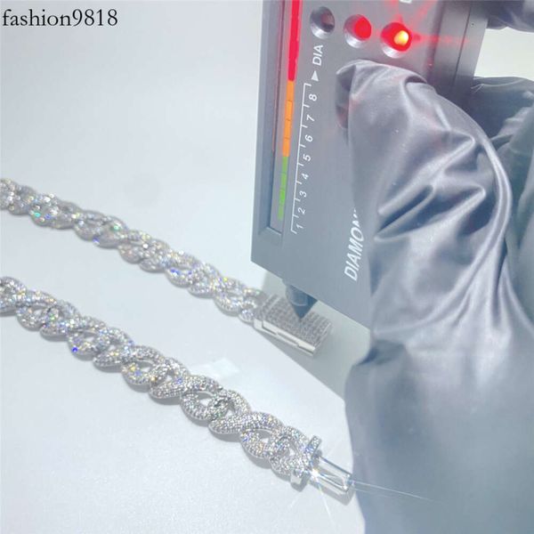 hip hop jewelry custom sterling sier 12mm diamonds pass tester vvs moissanite ice cuban chain, Silver
hip hop jewelry custom sterling sier 12mm diamonds pass tester vvs moissanite ice cuban chain, Silver