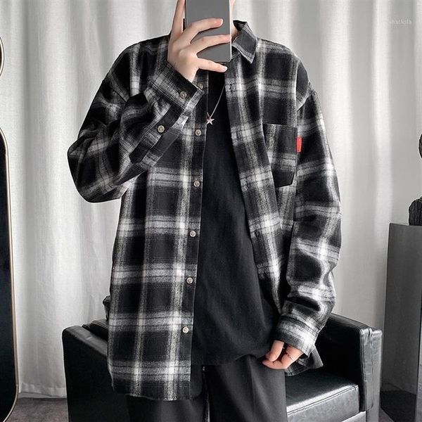 2020 new classic autumn100%cotton casuairt chemise cotton male check shirts men plaid shirt1235z, White;black
2020 new classic autumn100%cotton casuairt chemise cotton male check shirts men plaid shirt1235z, White;black