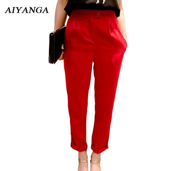 2018 spring summer high waist pants for women harem anklelength pants solid color red trousers female casual loose fashion y190707423947, Black;white
2018 spring summer high waist pants for women harem anklelength pants solid color red trousers female casual loose fashion y190707423947, Black;white