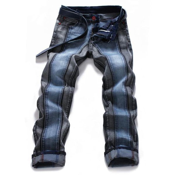 2018 mens harajuku stripe denim jeans casual biker slim straight pants men blue designer splice jeans 42 44 46 plus size254k
2018 mens harajuku stripe denim jeans casual biker slim straight pants men blue designer splice jeans 42 44 46 plus size254k