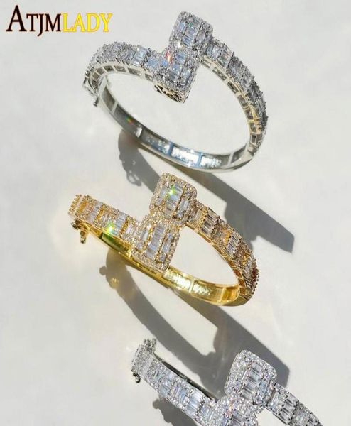 link chain gold silver color opened square zircon charm bracelet iced out bling baguette cz bangle for men women luxury jewelry4925918, Black
link chain gold silver color opened square zircon charm bracelet iced out bling baguette cz bangle for men women luxury jewelry4925918, Black
