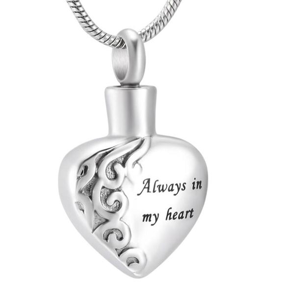 lkj10021 classic ash pendant necklace menswomen memorial jewelry carving always in my heart dog cat paw cremation urn keepsake ne5550441, Silver
lkj10021 classic ash pendant necklace menswomen memorial jewelry carving always in my heart dog cat paw cremation urn keepsake ne5550441, Silver
