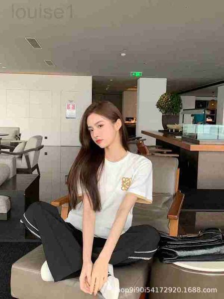 women's t-shirt designer 23 summer new niche design flocking contrasting color decoration short sleeved round neck t-shirt tdpk, White
women's t-shirt designer 23 summer new niche design flocking contrasting color decoration short sleeved round neck t-shirt tdpk, White