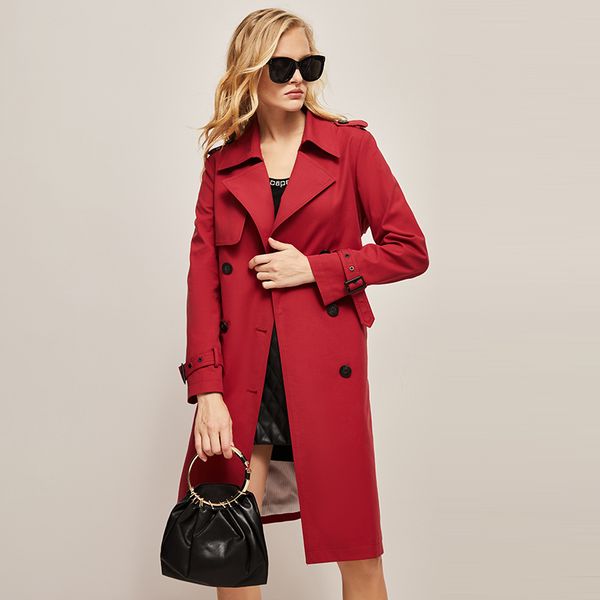 women's trench coats jazzevar autumn and winter midlength british style highend temperament slim fit thin fashion coat women 230812, Tan;black
women's trench coats jazzevar autumn and winter midlength british style highend temperament slim fit thin fashion coat women 230812, Tan;black