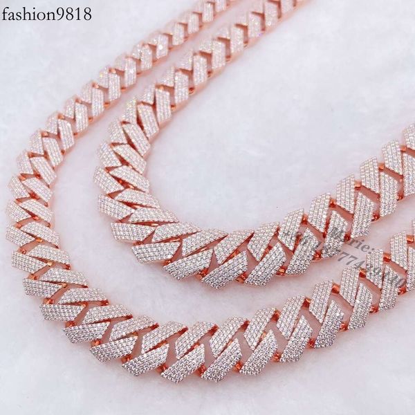 15mm width 4row moissanite diamond and sterling sier necklace vvs cuban link chain iced out necklace cuban chain, Silver
15mm width 4row moissanite diamond and sterling sier necklace vvs cuban link chain iced out necklace cuban chain, Silver