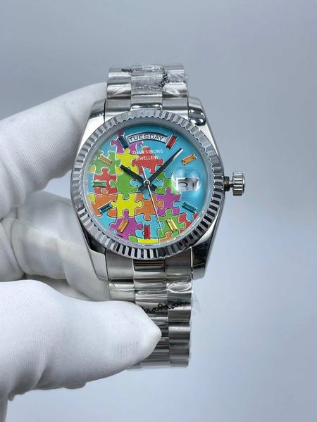 fashion designer wristwatch 36mm women's watches diamond bezel automatic mechanical full stainless steel strap woman watch couples man, Slivery;brown
fashion designer wristwatch 36mm women's watches diamond bezel automatic mechanical full stainless steel strap woman watch couples man, Slivery;brown