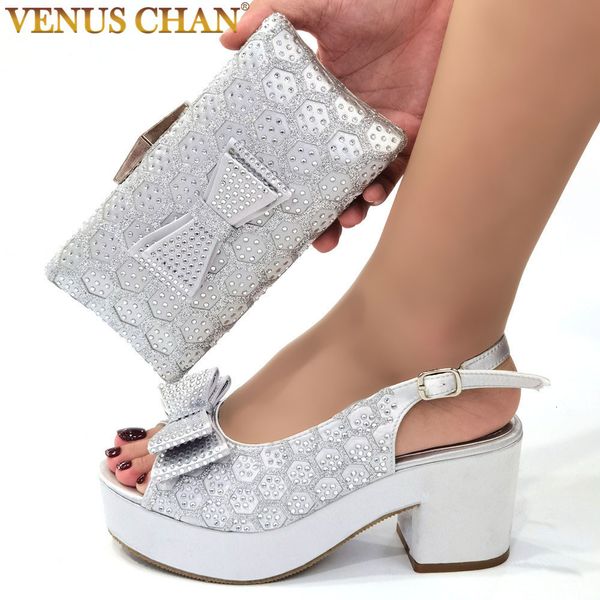 dress shoes african women's evening shoe for the wedding fashion platform pump block heel comfortable party women shoes and bags set 23, Black
dress shoes african women's evening shoe for the wedding fashion platform pump block heel comfortable party women shoes and bags set 23, Black