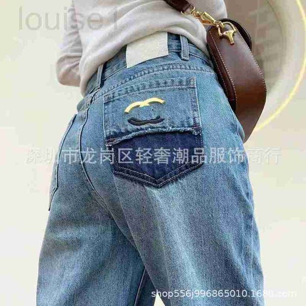 women's jeans designer shenzhen nanyou xiaoxiang 23 new pocket contrast metal denim straight leg wide pants 2onh, Blue
women's jeans designer shenzhen nanyou xiaoxiang 23 new pocket contrast metal denim straight leg wide pants 2onh, Blue