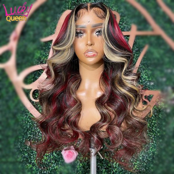 Peruvian Hair Red and Blonde Highlight Wig Colored 13x4 Lace Frontal Wigs for Women Synthetic Lace Wig Preplucked Hairline, Lace front wig
Peruvian Hair Red and Blonde Highlight Wig Colored 13x4 Lace Frontal Wigs for Women Synthetic Lace Wig Preplucked Hairline, Lace front wig