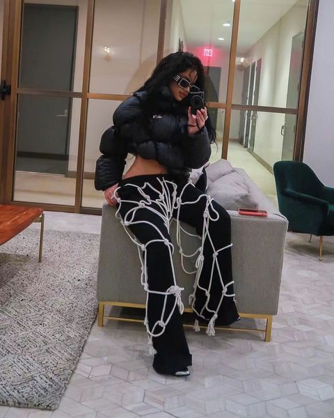 women's pants s fashion rope y2k joggers cargo flare trousers streetwear 2023 women autumn clothes casual bell bottom sweat 230811, Black;white
women's pants s fashion rope y2k joggers cargo flare trousers streetwear 2023 women autumn clothes casual bell bottom sweat 230811, Black;white