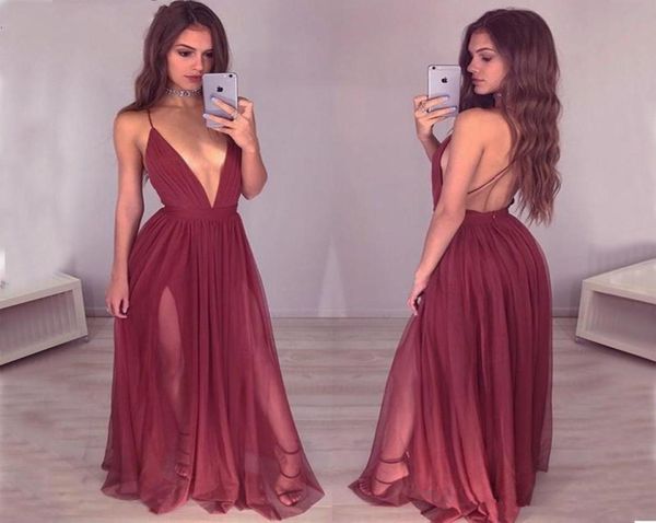 dee v neck backless burgundy prom dresses 2019 spaghetti straps wine red split long evening gowns special occasion dres1639519, Black
dee v neck backless burgundy prom dresses 2019 spaghetti straps wine red split long evening gowns special occasion dres1639519, Black