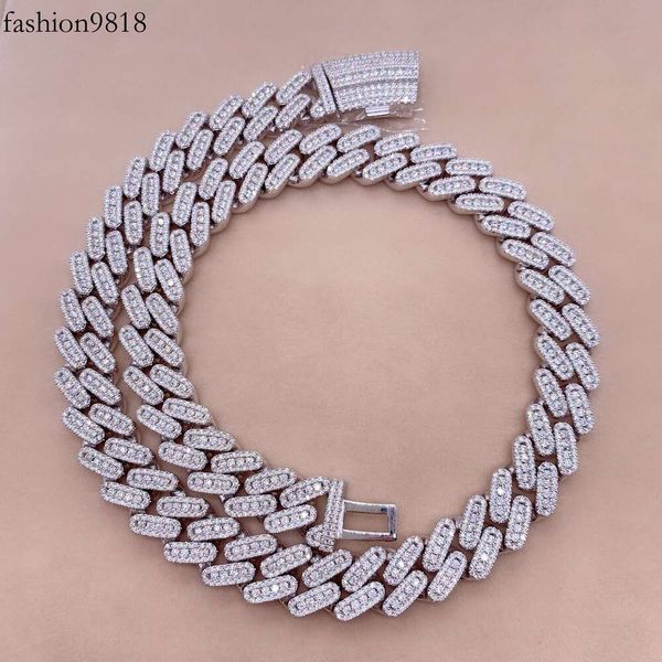 2022 new chain sterling sier gold plated chain necklace vvs moissanite 15mm cuban link chain moissanite, Silver
2022 new chain sterling sier gold plated chain necklace vvs moissanite 15mm cuban link chain moissanite, Silver