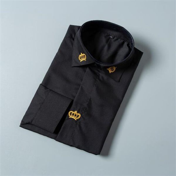 classic dress shirts single-breasted long sleeve casual men clothing harajuku shirt slim fashion business tshirts #7005302o, White;black
classic dress shirts single-breasted long sleeve casual men clothing harajuku shirt slim fashion business tshirts #7005302o, White;black