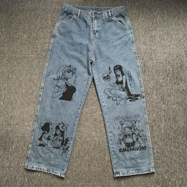 men's jeans godlikeu men washed harajuku anime print baggy streetwear cotton fashion loose wide leg pants267h, Blue
men's jeans godlikeu men washed harajuku anime print baggy streetwear cotton fashion loose wide leg pants267h, Blue