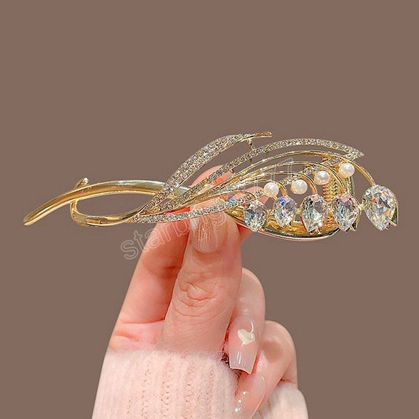 fashion crystal flower hair clips twisted frog buckle ponytail clip barrettes women headwear hair accessorie, Slivery;white
fashion crystal flower hair clips twisted frog buckle ponytail clip barrettes women headwear hair accessorie, Slivery;white
