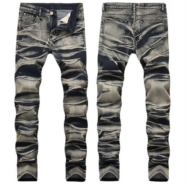 men's jeans fashion men painted denim trousers multi color sretch printed pants for male size 29-42283b, Blue
men's jeans fashion men painted denim trousers multi color sretch printed pants for male size 29-42283b, Blue