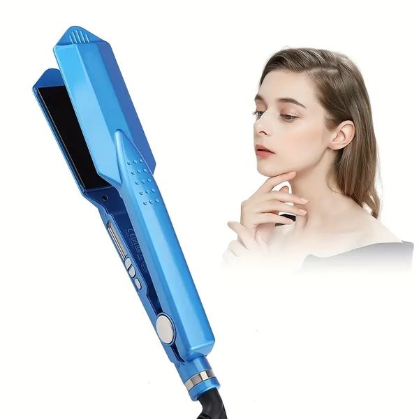 professional titanium hair straightener with high temperature and wide plates for fast heating and smooth results
professional titanium hair straightener with high temperature and wide plates for fast heating and smooth results