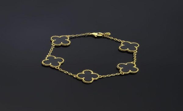 fashion womens luxury designer chain bracelet fourleaf clover bracelets 18k gold bracelets for womens5405809, Black
fashion womens luxury designer chain bracelet fourleaf clover bracelets 18k gold bracelets for womens5405809, Black