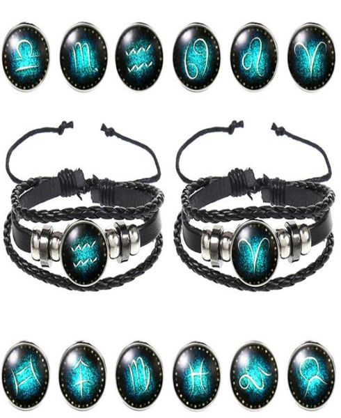new korean 12 constellations leather bracelet fashion creative zodiac bracelet 3666215, Golden;silver
new korean 12 constellations leather bracelet fashion creative zodiac bracelet 3666215, Golden;silver