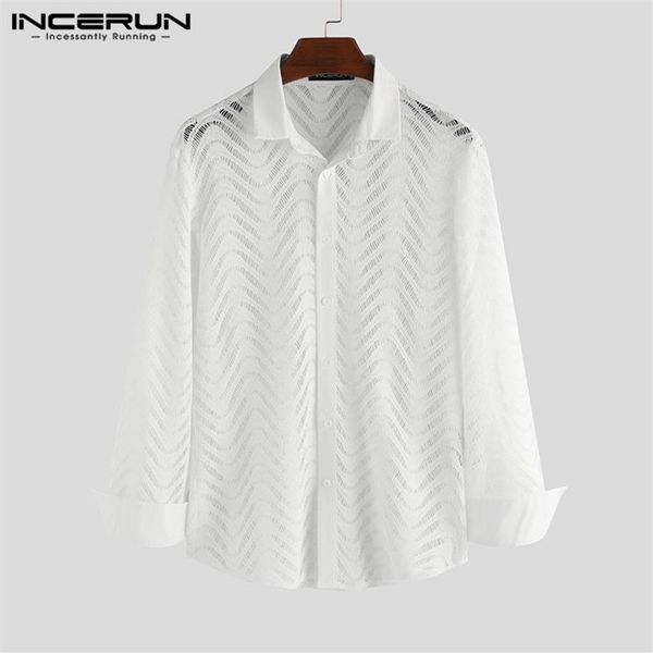 fashion lace shirt men breathable see through nightclub party dress shirts men button mesh long sleeve blouse s-5xl incerun298g, White;black
fashion lace shirt men breathable see through nightclub party dress shirts men button mesh long sleeve blouse s-5xl incerun298g, White;black