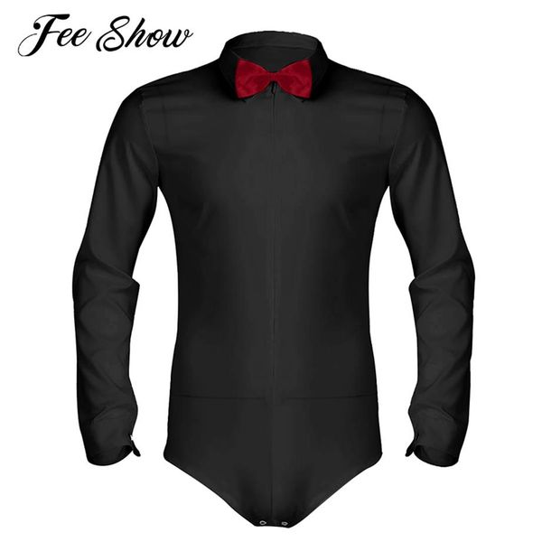 feeshow mens long sleeve zipper romper tuxedo shirt camisas hombre solid color soft smooth latin modern dance shirt with bowtie297p, White;black
feeshow mens long sleeve zipper romper tuxedo shirt camisas hombre solid color soft smooth latin modern dance shirt with bowtie297p, White;black