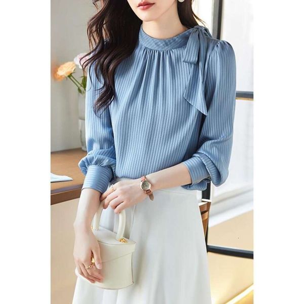 item shirt for womens pendant spring and autumn design sense small long sleeved chiffon loose professional, White
item shirt for womens pendant spring and autumn design sense small long sleeved chiffon loose professional, White