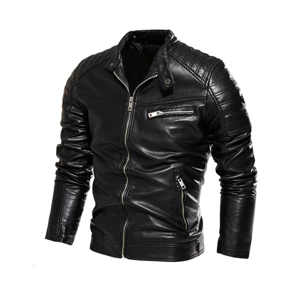 men's jackets autumn winter leather jacket men fleece motorcycle pu male stand collar casual windbreaker slim fit coat 222 230812, Black;brown
men's jackets autumn winter leather jacket men fleece motorcycle pu male stand collar casual windbreaker slim fit coat 222 230812, Black;brown