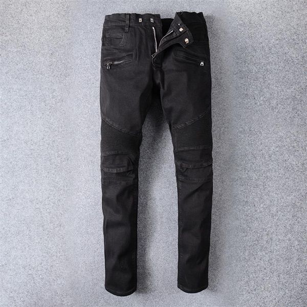 fashion streetwear men jeans black color spliced designer hip hop jeans men classical denim cargo pants motor biker233f, Blue
fashion streetwear men jeans black color spliced designer hip hop jeans men classical denim cargo pants motor biker233f, Blue