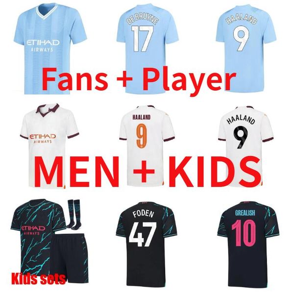 23 24 haaland bernardo soccer jerseys grealish j. alvarez mans cities mahrez fans player version de bruyne foden 2023 2024 football shirt k, Black;yellow
23 24 haaland bernardo soccer jerseys grealish j. alvarez mans cities mahrez fans player version de bruyne foden 2023 2024 football shirt k, Black;yellow