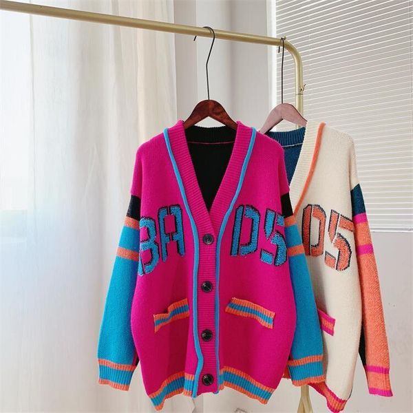 womens sweaters casual sporty long sleeve cardigan autumn winter letter knitted jacket lady patchwork color loose sweater outwear 230811, White;black
womens sweaters casual sporty long sleeve cardigan autumn winter letter knitted jacket lady patchwork color loose sweater outwear 230811, White;black