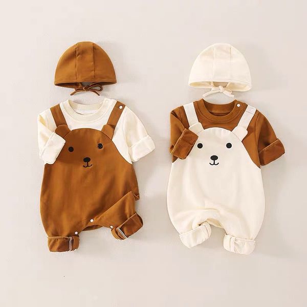 rompers 3-15m spring autumn born cartoon clothes baby girl boy romper infant cute bears cotton soft infant jumpsuit with knit cap 230812, Blue
rompers 3-15m spring autumn born cartoon clothes baby girl boy romper infant cute bears cotton soft infant jumpsuit with knit cap 230812, Blue