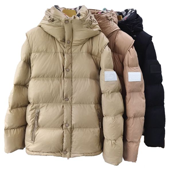 mens winter jacket women down removable jacket two piece vest set hooded down jacket warm parka coat face men puffer jackets letter print ou, Black
mens winter jacket women down removable jacket two piece vest set hooded down jacket warm parka coat face men puffer jackets letter print ou, Black