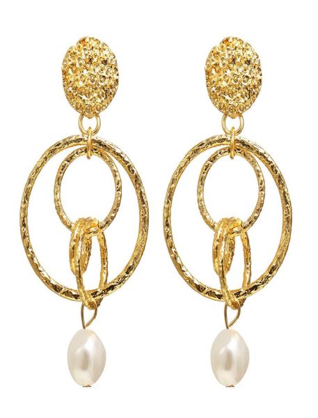 new arrival round fashion pearl pendant earring for women gold creative hoop earrings modern jewelry gifts4972187, Silver
new arrival round fashion pearl pendant earring for women gold creative hoop earrings modern jewelry gifts4972187, Silver