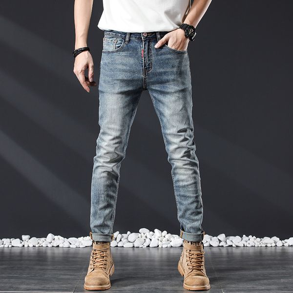 men's jeans 2023 summer autumn mens casual cotton blue fashion male classic high waist pants 230811
men's jeans 2023 summer autumn mens casual cotton blue fashion male classic high waist pants 230811