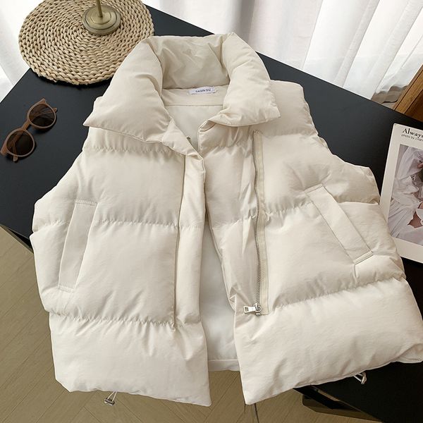 women's vests warm autumn winter women's short vest coat pockets casual fashion ladies sleeveless jacket solid waistcoat for femal, Black;white
women's vests warm autumn winter women's short vest coat pockets casual fashion ladies sleeveless jacket solid waistcoat for femal, Black;white